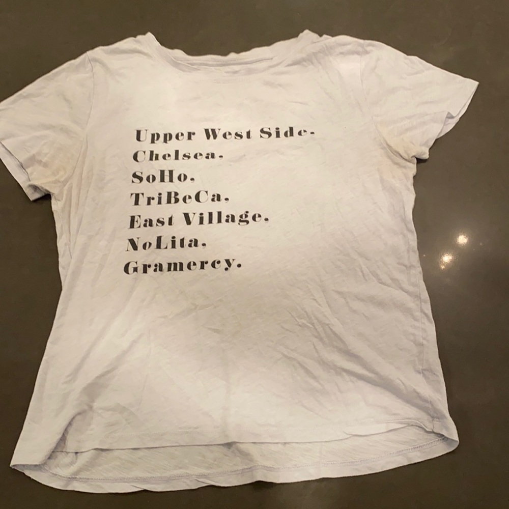 J.Crew graphic tee in light blue